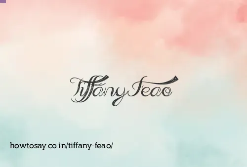 Tiffany Feao