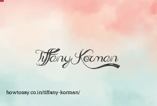 Tiffany Korman