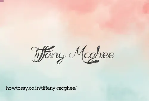 Tiffany Mcghee