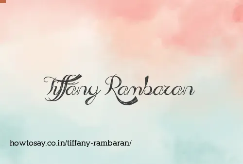 Tiffany Rambaran