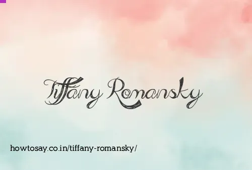 Tiffany Romansky