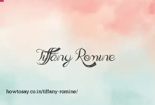 Tiffany Romine
