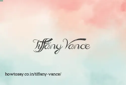 Tiffany Vance