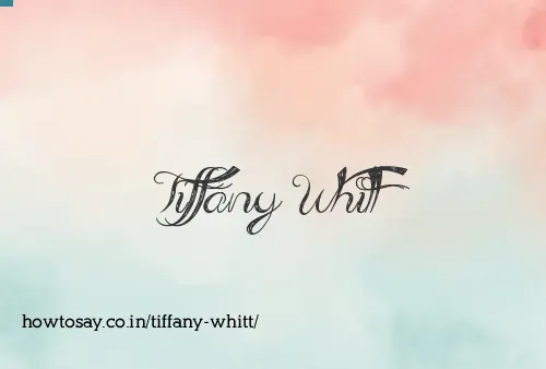 Tiffany Whitt