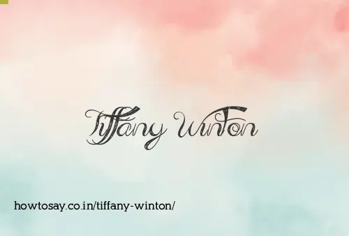 Tiffany Winton