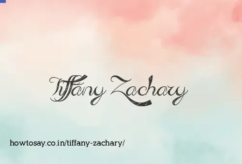 Tiffany Zachary