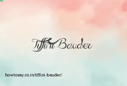 Tiffini Bauder