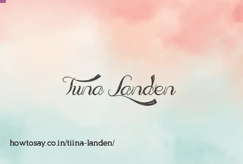 Tiina Landen