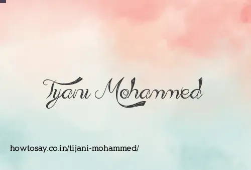 Tijani Mohammed