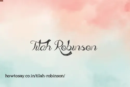 Tilah Robinson