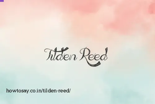 Tilden Reed