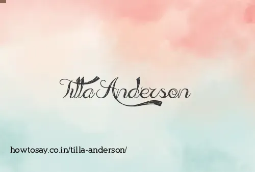 Tilla Anderson