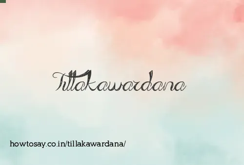 Tillakawardana