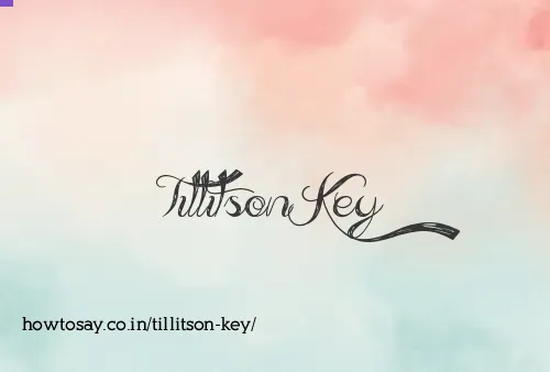 Tillitson Key