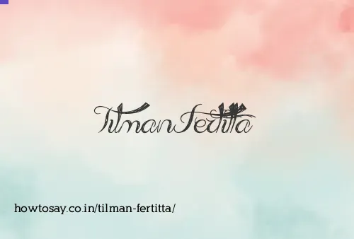 Tilman Fertitta