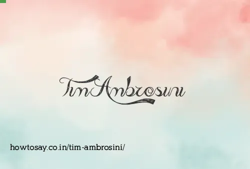 Tim Ambrosini