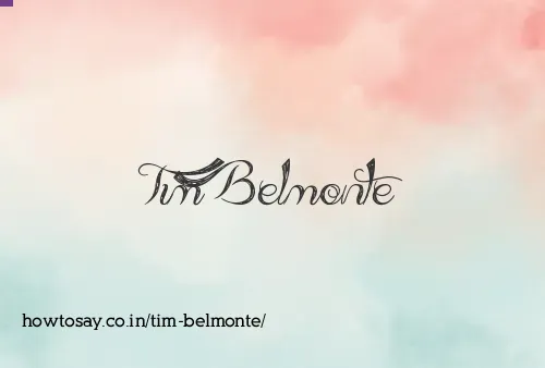 Tim Belmonte