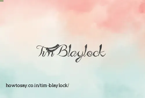 Tim Blaylock