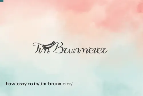 Tim Brunmeier