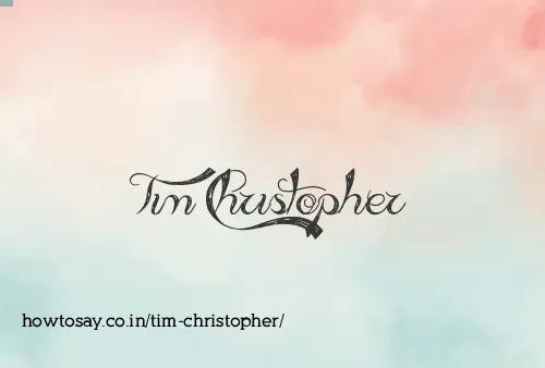 Tim Christopher