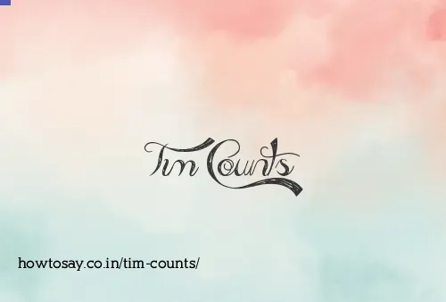 Tim Counts