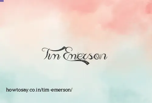Tim Emerson
