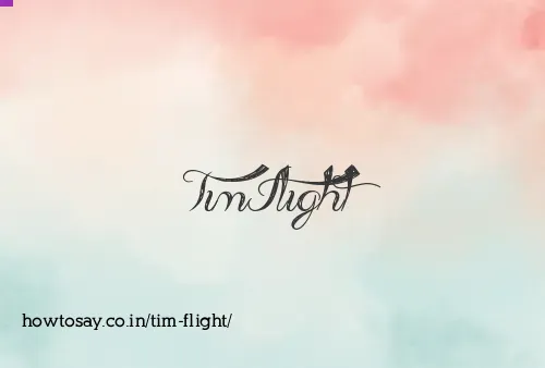 Tim Flight