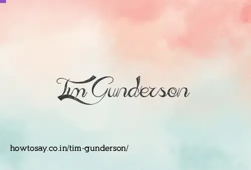 Tim Gunderson