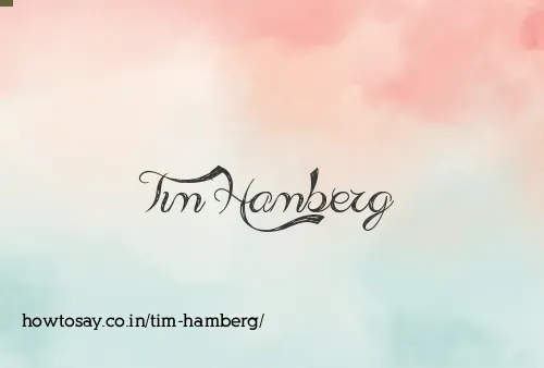 Tim Hamberg