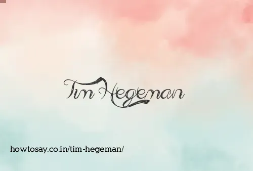 Tim Hegeman