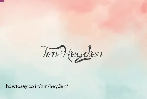 Tim Heyden