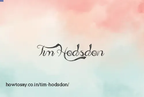 Tim Hodsdon