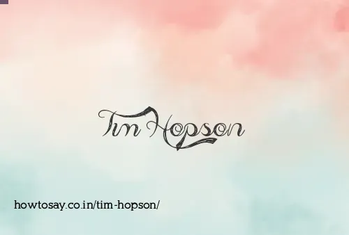 Tim Hopson