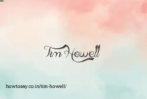 Tim Howell