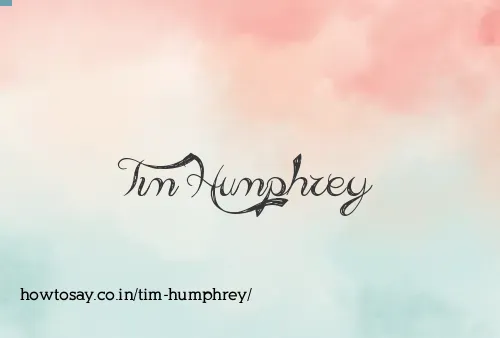 Tim Humphrey