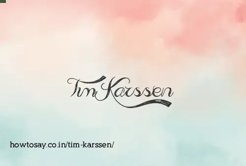 Tim Karssen