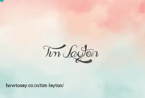 Tim Layton