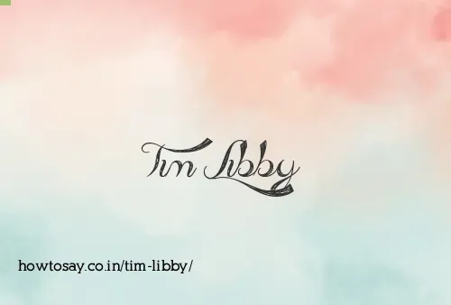 Tim Libby
