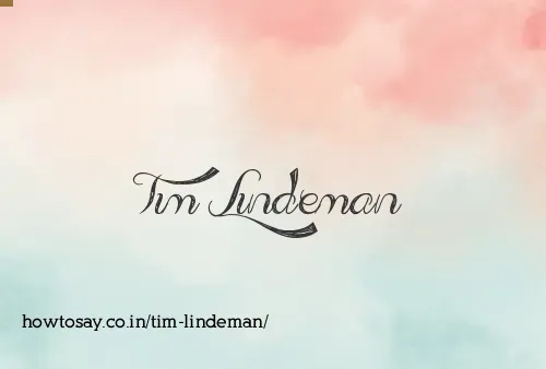 Tim Lindeman