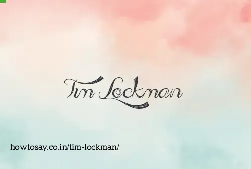 Tim Lockman