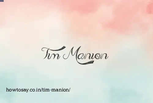 Tim Manion