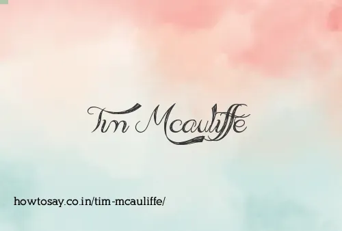 Tim Mcauliffe