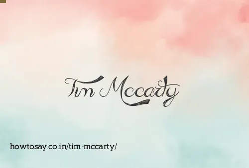 Tim Mccarty