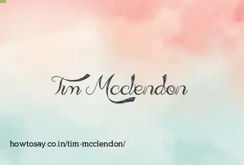 Tim Mcclendon
