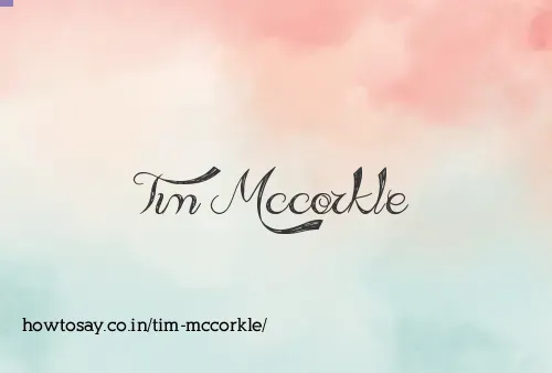 Tim Mccorkle