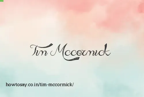 Tim Mccormick