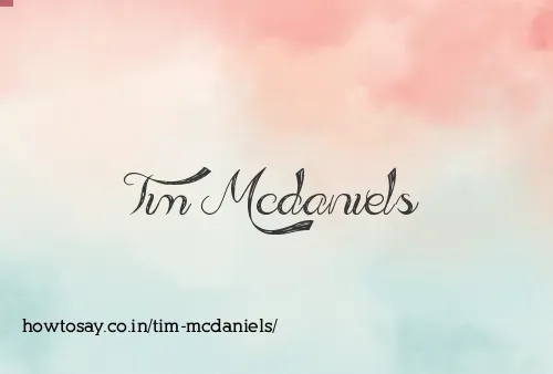 Tim Mcdaniels