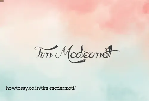 Tim Mcdermott