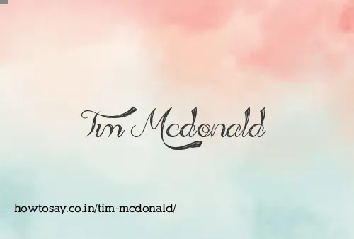 Tim Mcdonald