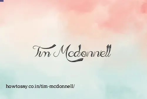 Tim Mcdonnell